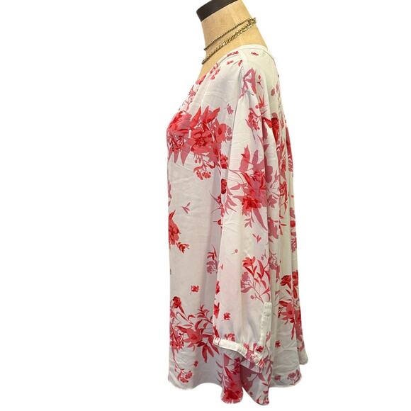 NYDJ Floral Loose Fit Top Women size 2XL XXL - Picture 3 of 9